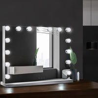 Embellir Makeup Mirror 58x46cm Hollywood Vanity with LED Light Tabletop Wall