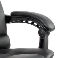Artiss 8 Point Massage Office Chair PU Leather Footrest Black