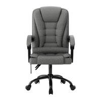 2 Point Massage Office Chair Fabric Black