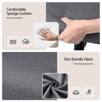 Artiss Gaming Office Chair Fabric Ergonomic with 2 Point Message Grey