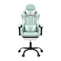 Artiss Ergonomic Gaming Office Chair with 2 Point Message Mint Green