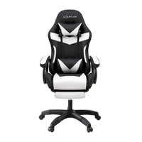 Artiss Gaming Office Chair with 8 Point Message Reline Ergonomic White