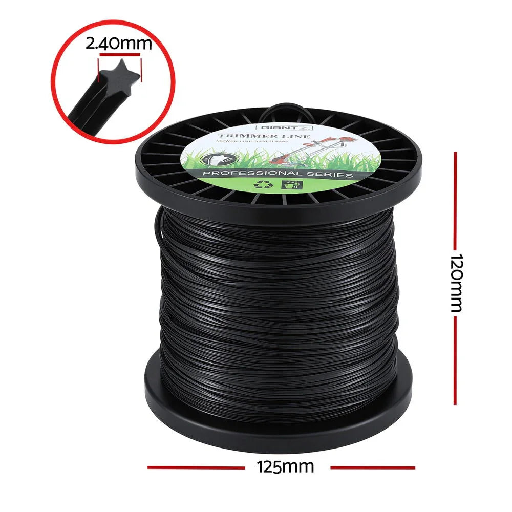 Giantz 100M Whipper Snipper Trimmer Line 2.4mm Star Nylon String Cord ...