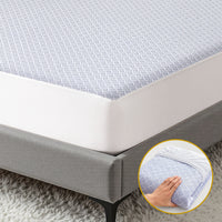 Giselle Cooling Mattress Protector Waterproof Deep Pocket Fitted Cover Double