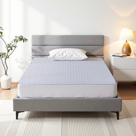 Giselle Cooling Mattress Protector Waterproof Deep Pocket Fitted Cover King Single