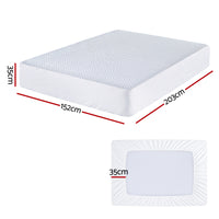 Giselle Cooling Mattress Protector Waterproof Deep Pocket Fitted Cover Queen