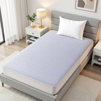 Giselle Cooling Mattress Protector Waterproof Deep Pocket Fitted Cover Single