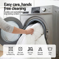 Giselle Waterproof Mattress Protector 100% Cotton Quilted Fitted Cover Double