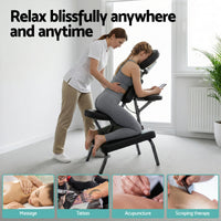 Zenses Portable Massage Chair Lightweight Folding Tattoo Lash Beauty Bed