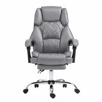 Artiss Executive Office Chair Footrest Grey