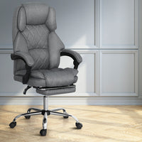 Executive Office Chair Footrest Grey