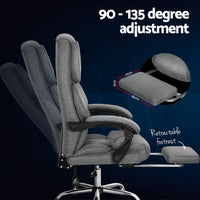 Executive Office Chair Footrest Grey