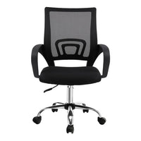 Artiss Mesh Office Chair Mid Back Black