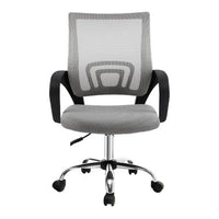 Artiss Mesh Office Chair Mid Back Grey