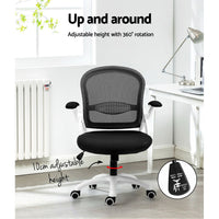 Mesh Office Chair Mid Back Black