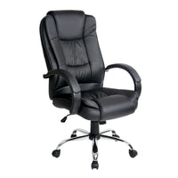 Artiss Executive Office Chair Leather Tilt Black