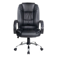 Artiss Executive Office Chair Leather Tilt Black