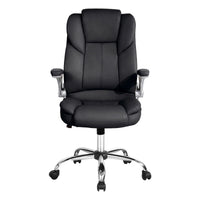 Artiss Executive Office Chair Leather Tilt Black