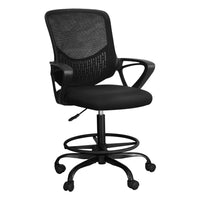 Office Chair Drafting Stool Computer Standing Desk Mesh Chairs Black