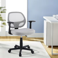 Mesh Office Chair Computer Gaming Desk Chairs Work Study Mid Back Grey