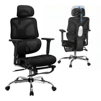 Artiss Ergonomic Office Chair Footrest Black