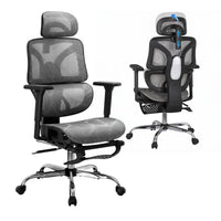 Artiss Ergonomic Office Chair Footrest Grey