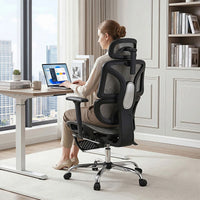 Artiss Ergonomic Office Chair Footrest Grey