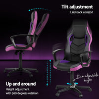 Gaming Office Chair Computer Chairs Purple