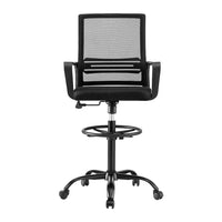 Office Chair Drafting Chairs Stool Computer Desk Studios Mesh Black