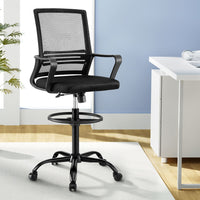 Office Chair Drafting Chairs Stool Computer Desk Studios Mesh Black