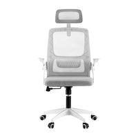 Ergonomic Office Chair Computer Desk Chairs Headrest Adjustable Grey