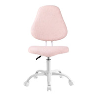 Artiss Armless Office Chair Ergonomic Soft Fleece Height Adjustable Vanity Desk Chair Pink