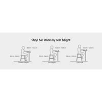 2x Outdoor Bar Stools Rattan Nature