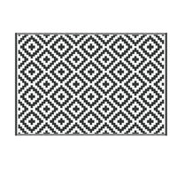 Gardeon Outdoor Rugs 120x180cm Large Carpet Reversible Area Mat PP Dual-Sided Patio Rug Cross