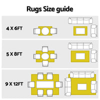 Gardeon Outdoor Rugs 274x366cm Large Carpet Reversible Area Mat PP Dual-Sided Patio Rug Bohemian