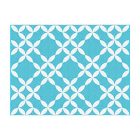 Gardeon Outdoor Rugs 274x366cm Large Carpet Reversible Area Mat PP Dual-Sided Patio Rug Light Blue