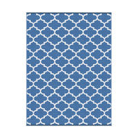 Gardeon Outdoor Rugs 274x366cm Large Carpet Reversible Area Mat PP Dual-Sided Patio Rug Blue