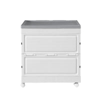 Gardeon 159L Outdoor Storage Box Stackable Cupboard Camping Organizer Wheels