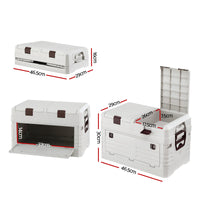 Gardeon 40L Outdoor Storage Box Foldable Camping Collapsible Bins Organizer