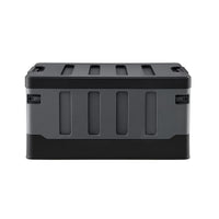 Gardeon Collapsible Outdoor Storage Box 60L Stackable Folding Camping Organizer Black