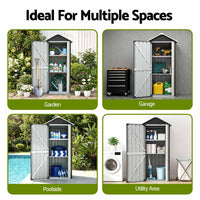 Gardeon Outdoor Storage Cabinet Garden Shed Steel Tool Lockable Cupboard Adjustable Shelves