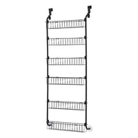 Artiss Over Door Storage Hanger Pantry 6-Tier Metal Hook Hanging Organiser Black