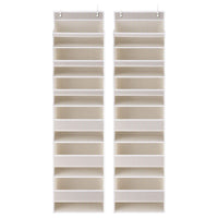Artiss 2X Over Door Storage Hangers Pantry 6-Tier Organiser Pockets Fabric Beige