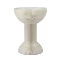 Artiss Paper End Table Honeycomb Coffee Table Foldable Round Bedside Side Table White 40x55cm