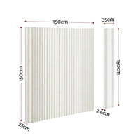 Artiss Paper Room Divider Folding Partition Screen Honeycomb Privacy Screen Freestanding 150cm White