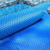 Aquabuddy Pool Cover 500 Micron 10x4m Swimming Pool Solar Blanket Blue