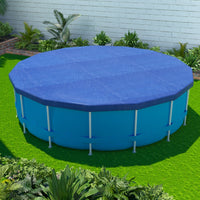 Aqua Buddy Pool Cover Fit 3.66m Round Above-ground Swimming Pool Blanket Blue