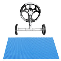 Aqua Buddy Pool Cover 600 Micron Heat Solar Blanket 9.5x5m w/ 5.55m Roller