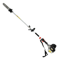 62CC Pole Chainsaw Hedge Trimmer Brush Cutter Whipper 7-in-1 5.6m Black