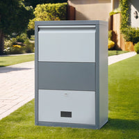 Garden Parcel Letterbox Drop Box Package Grey